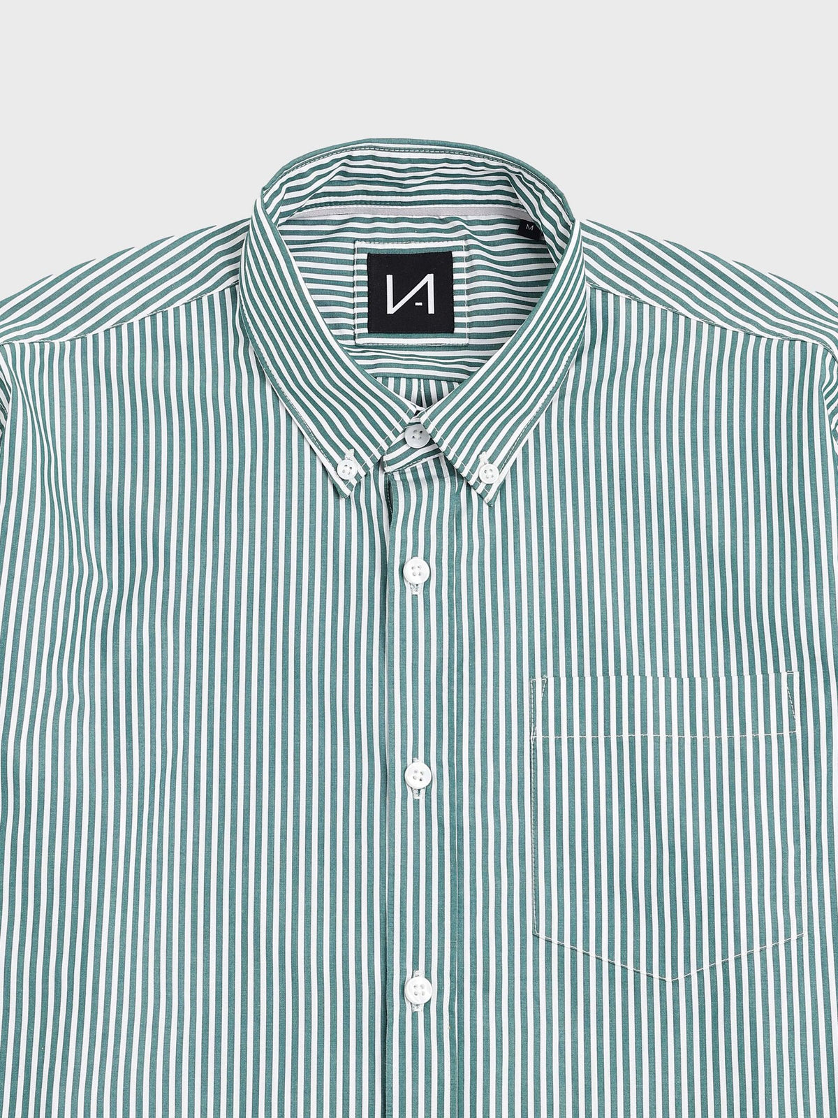 Earthy Stripes - White and Green