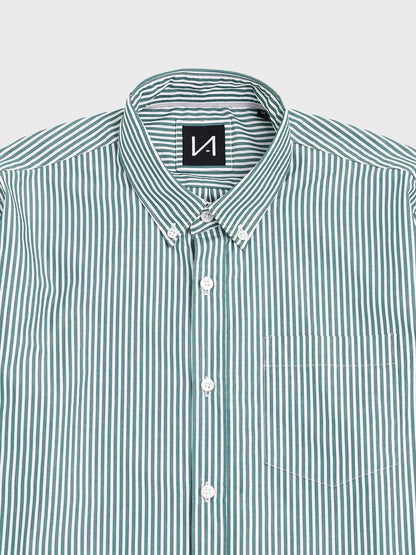 Earthy Stripes - White and Green