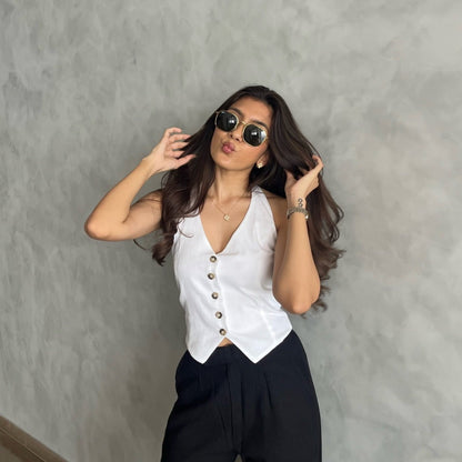 Geneva Vest - White