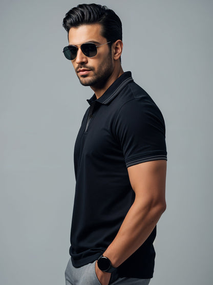 Black Polo T-shirt