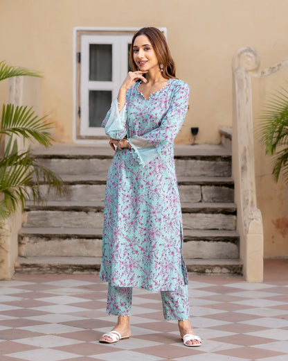 Sage Green Florian Kurta Set