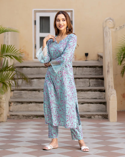 Sage Green Florian Kurta Set