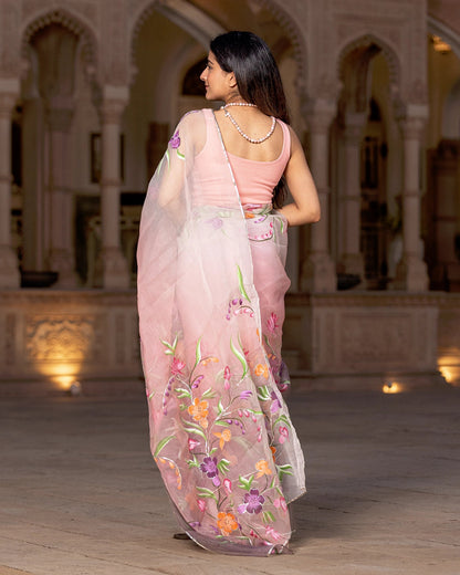 Sorbet Pink Florian Saree