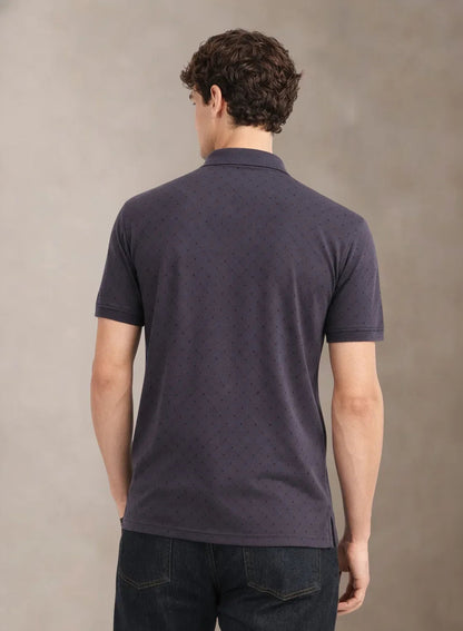 Adro Polo T-Shirt for Men | Allover Printed Polo T Shirt | Cotton Polo Tshirt