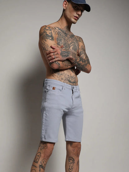 Chino Denim Shorts