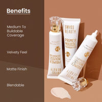 Swiss Beauty Primer Mousse Foundation - 05 Medium Beige
