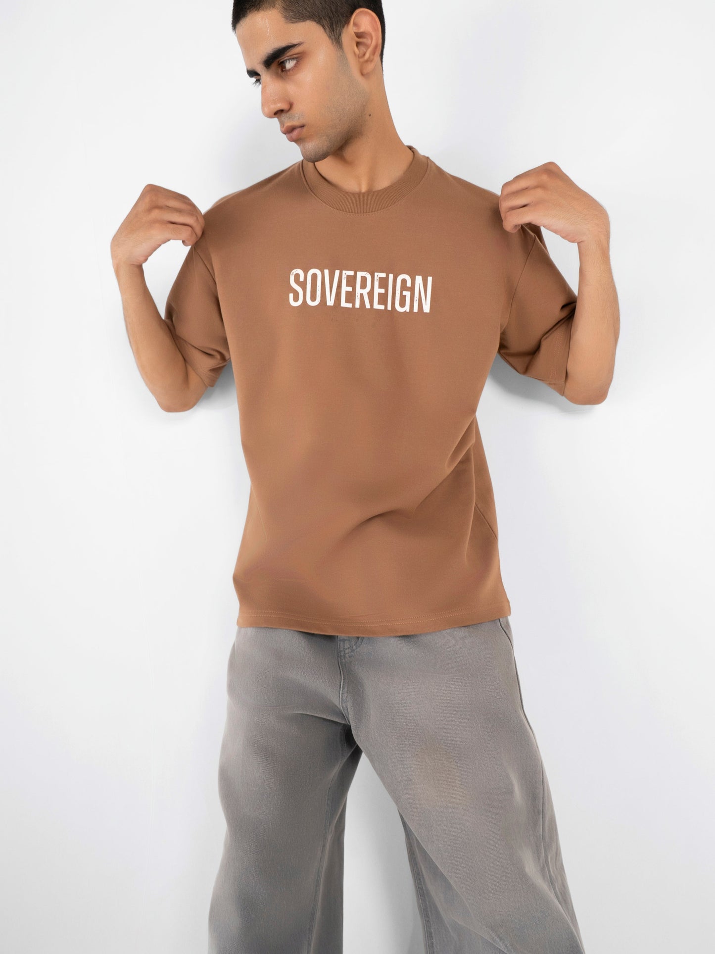 Walnut Brown Heritage Oversized T-Shirt