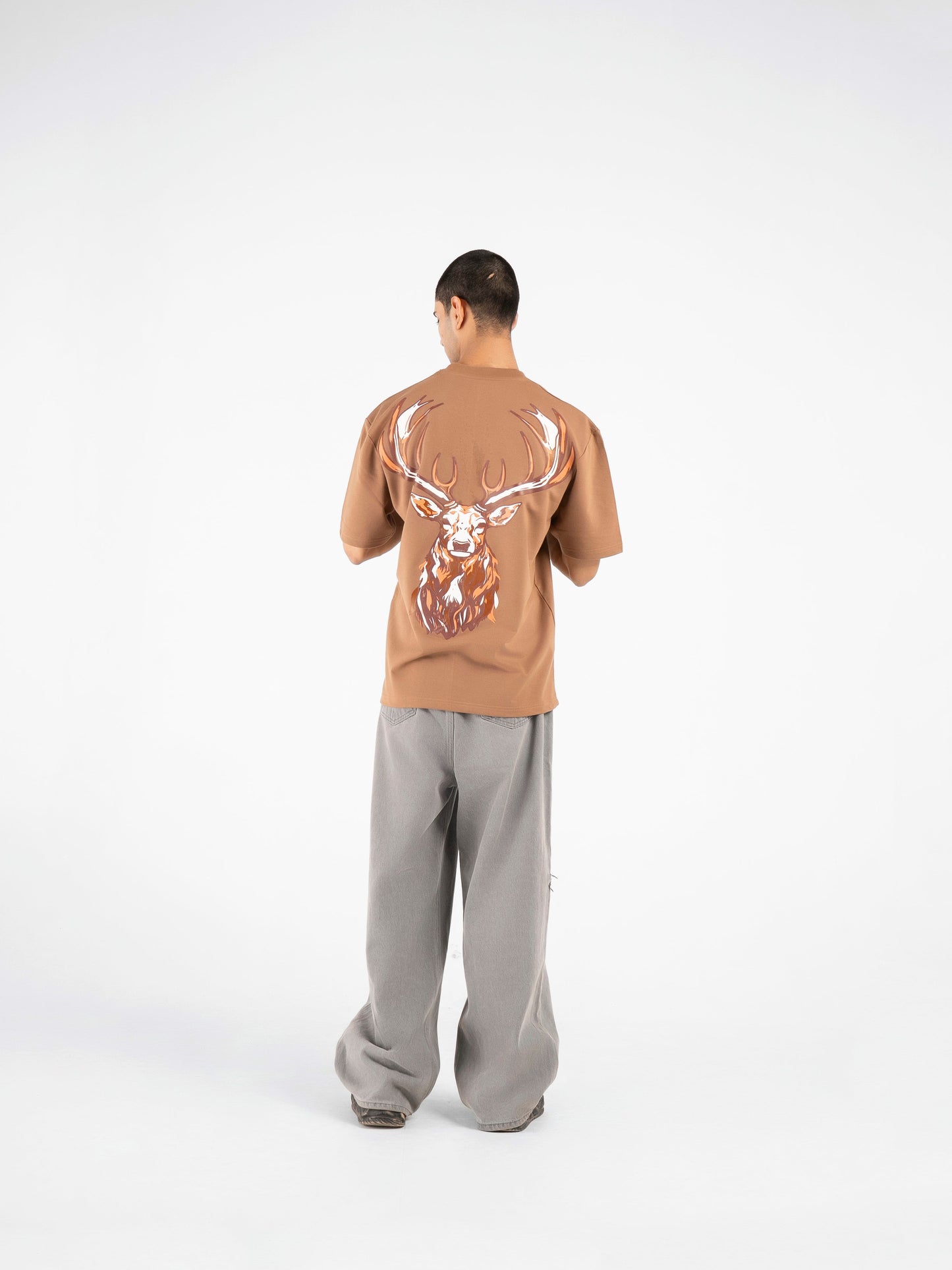 Walnut Brown Heritage Oversized T-Shirt