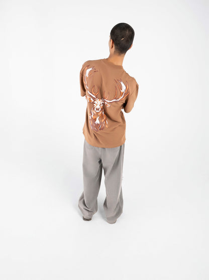 Walnut Brown Heritage Oversized T-Shirt