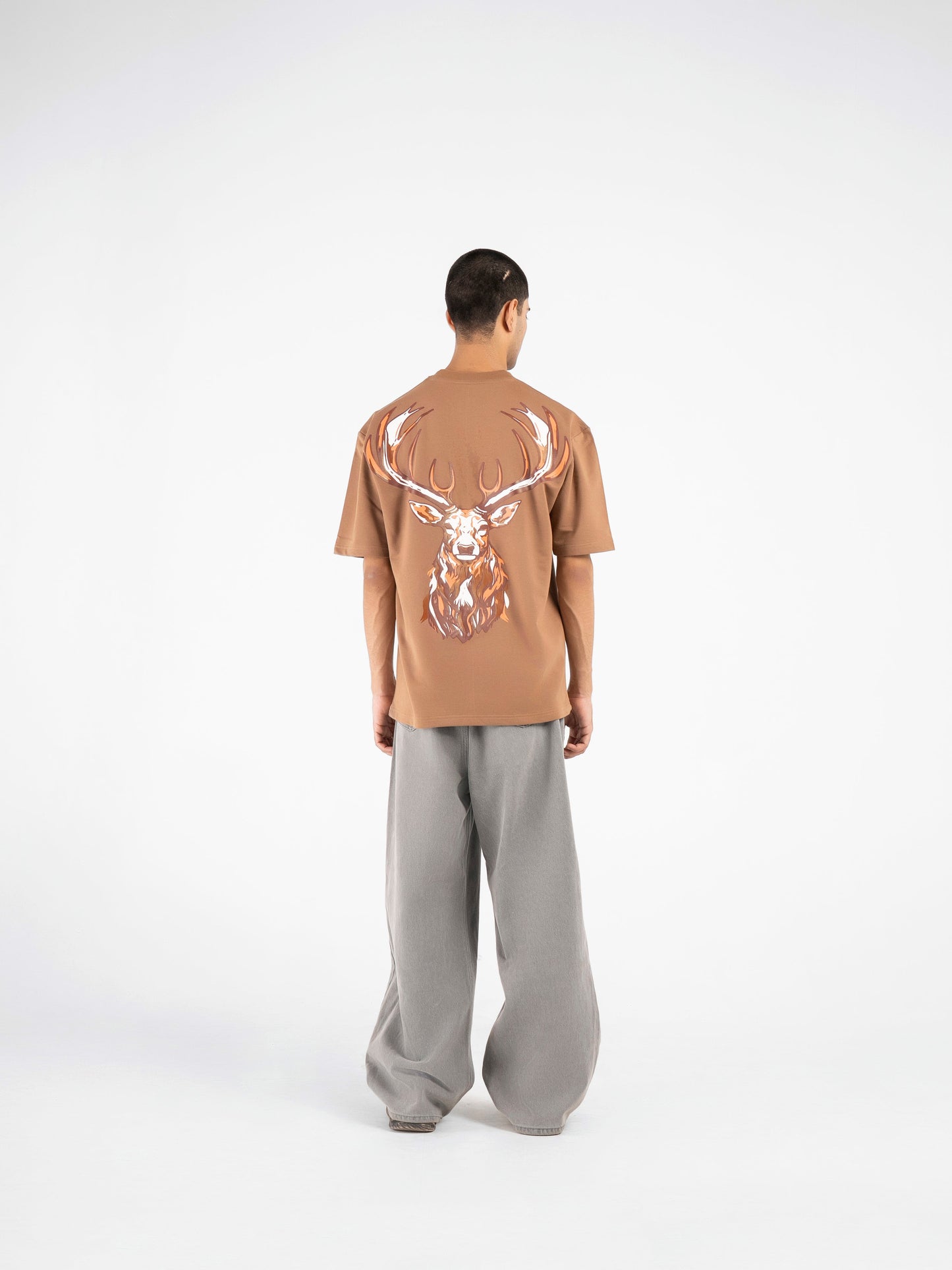 Walnut Brown Heritage Oversized T-Shirt