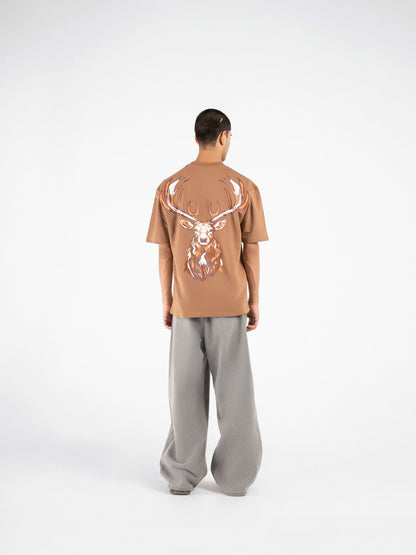 Walnut Brown Heritage Oversized T-Shirt