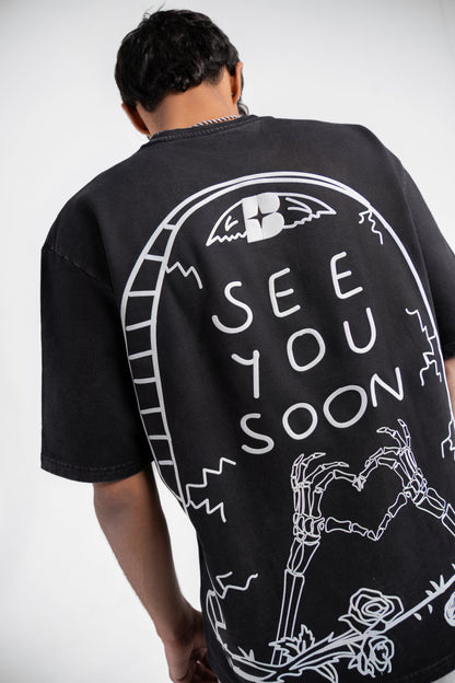 SEE YOU SOON ACID WASH TEE
