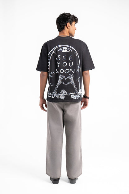 SEE YOU SOON ACID WASH TEE