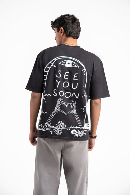 SEE YOU SOON ACID WASH TEE