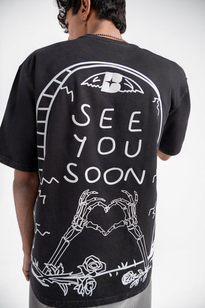 SEE YOU SOON ACID WASH TEE