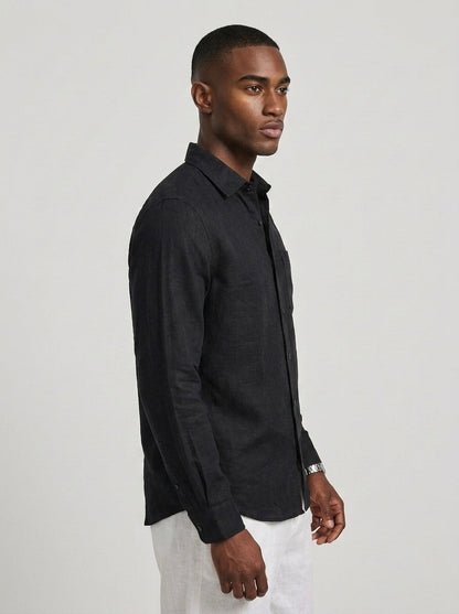 Pure Linen F/S - Black