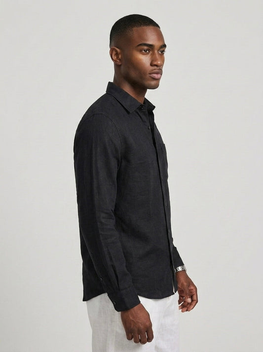 Pure Linen F/S - Black