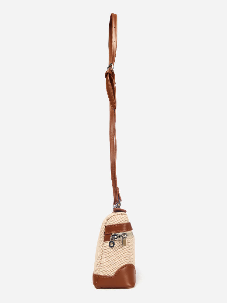 Boxed Bliss Brown Sling Bag Charme