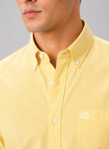 ADRO Premium Oxford Cotton Casual Shirt – Buttercream