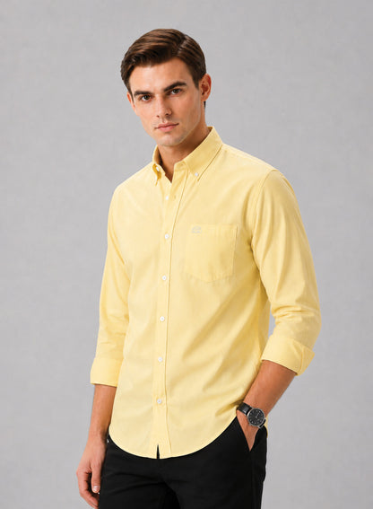 ADRO Premium Oxford Cotton Casual Shirt – Buttercream