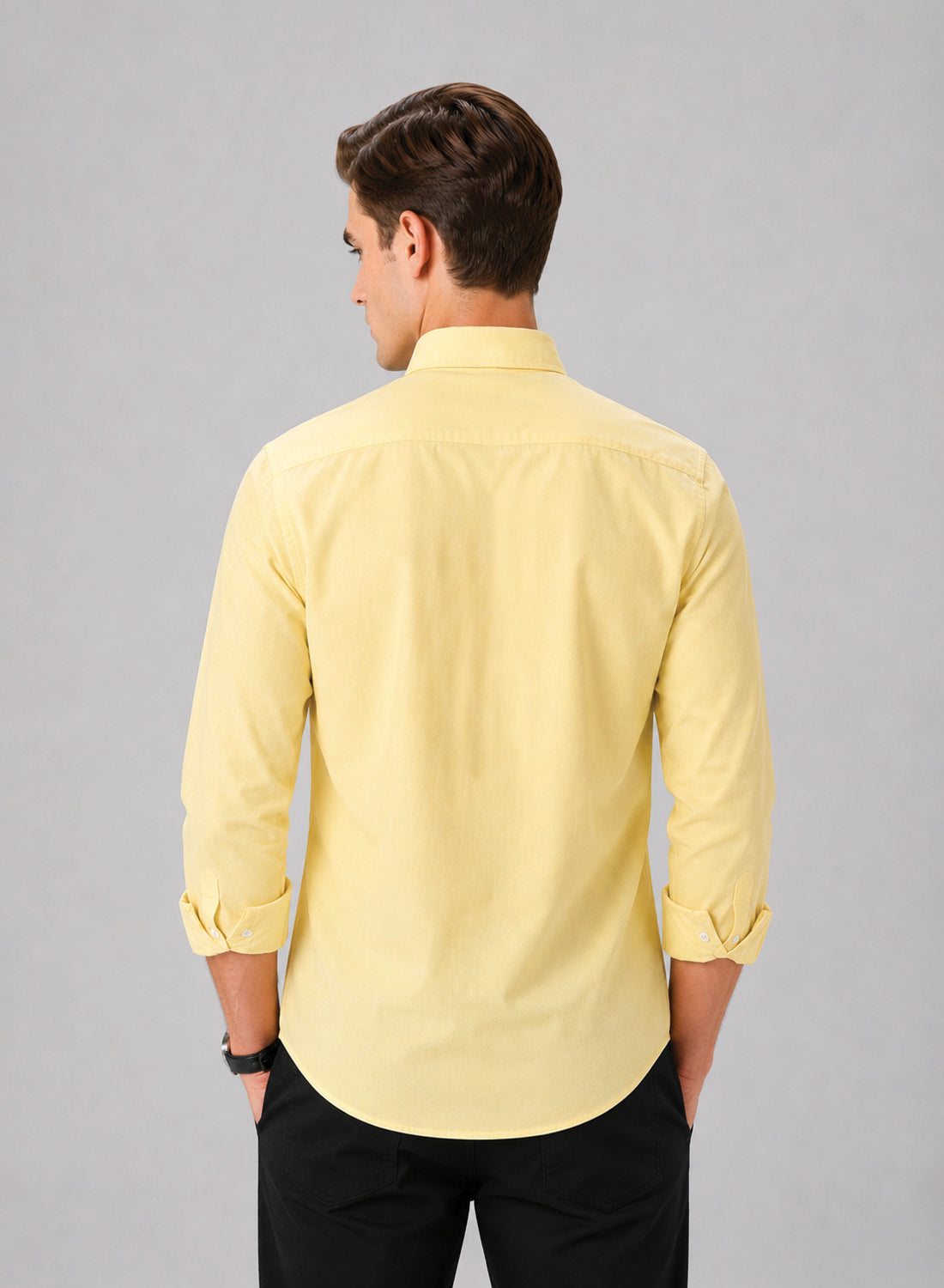 ADRO Premium Oxford Cotton Casual Shirt – Buttercream