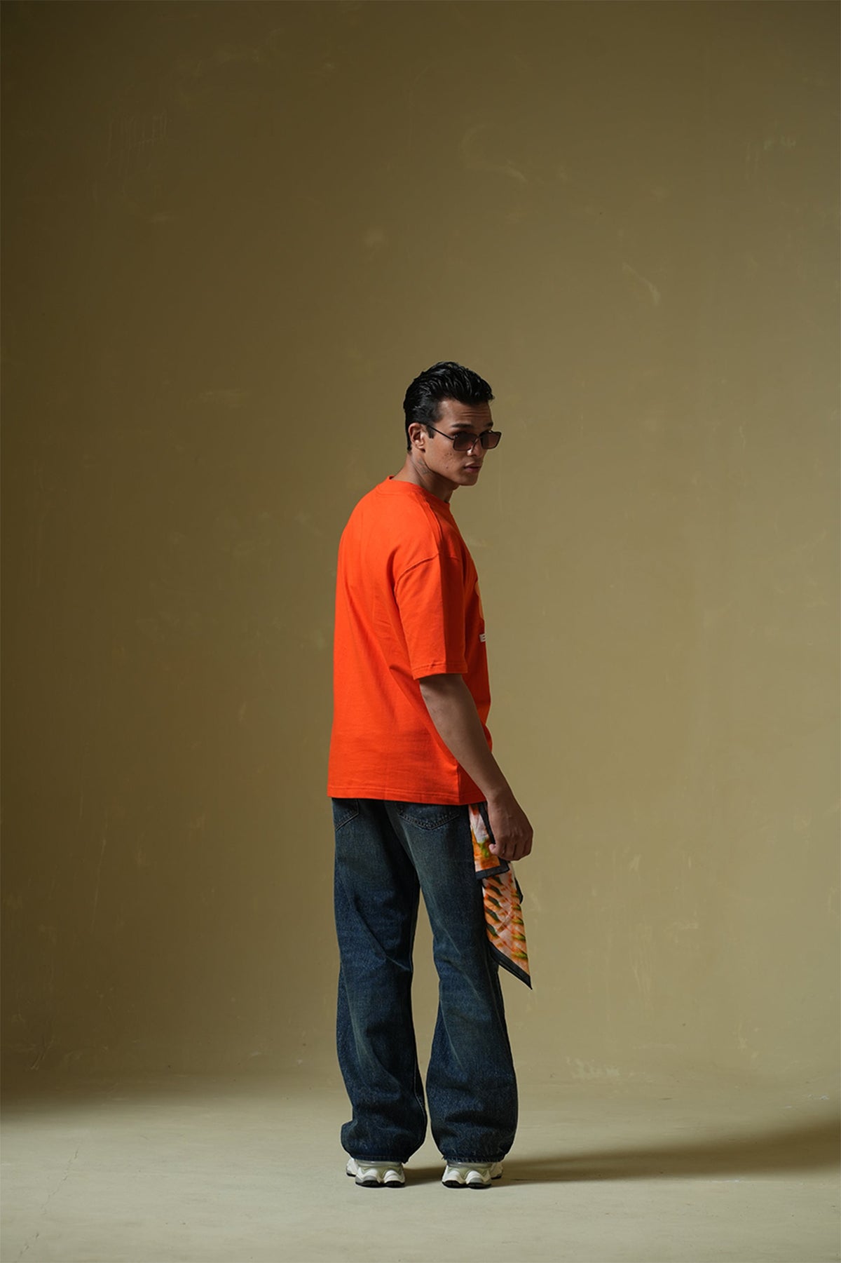 Butterfly Effect Oversized Orange T-Shirt Main Character