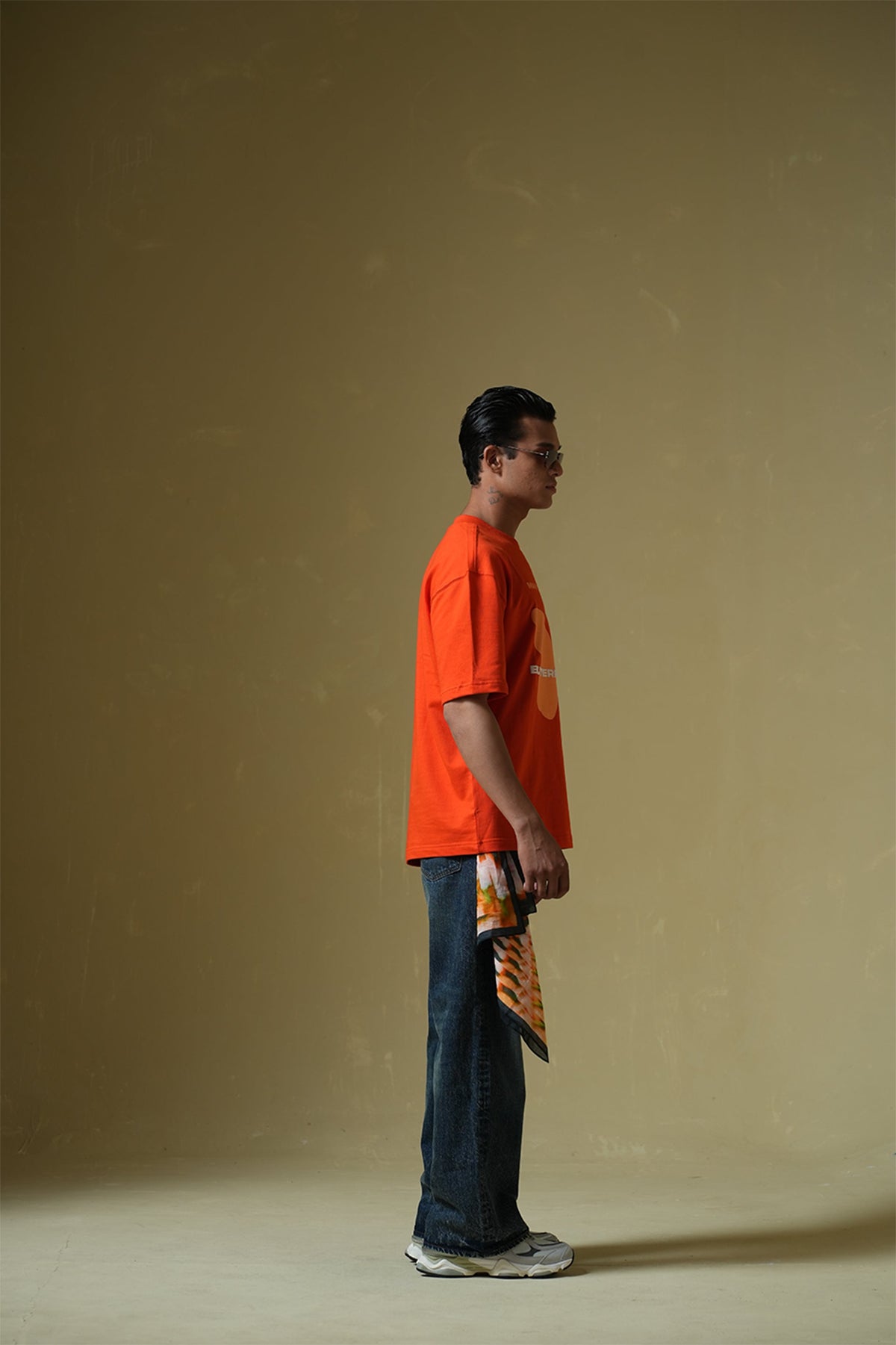 Butterfly Effect Oversized Orange T-Shirt Main Character