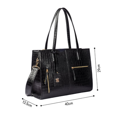 Charcoal Chic Amira Tote bag for 16" laptop