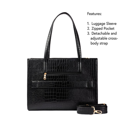 Charcoal Chic Amira Tote bag for 16" laptop