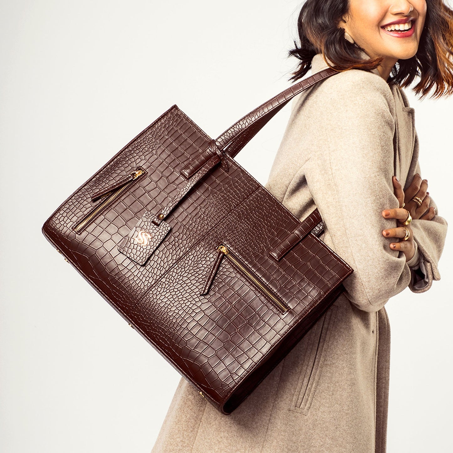 Mahogany Mystique Amira Tote bag for 16" laptop