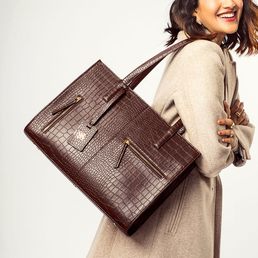 Mahogany Mystique Amira Tote bag for 16" laptop