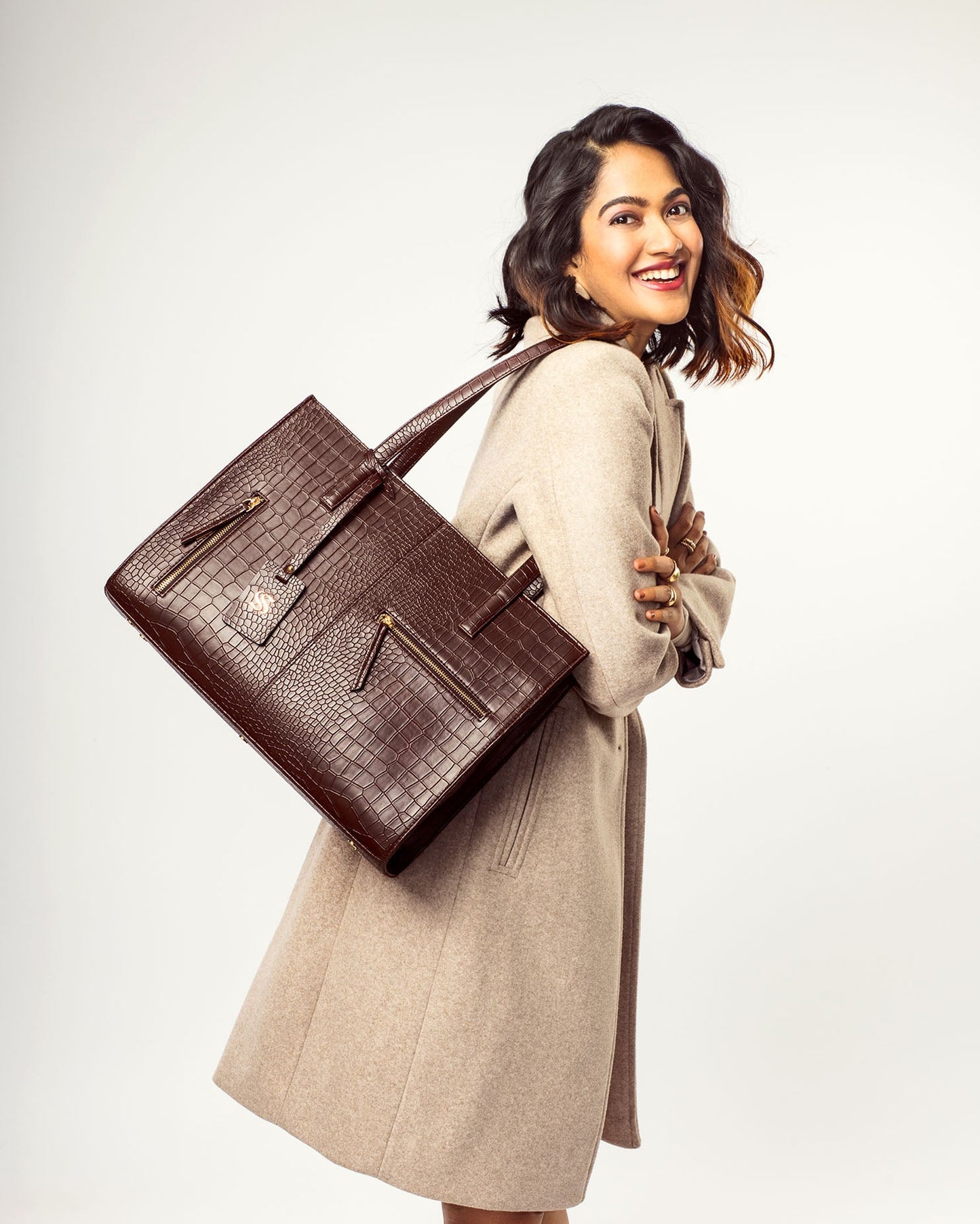 Mahogany Mystique Amira Tote bag for 16" laptop