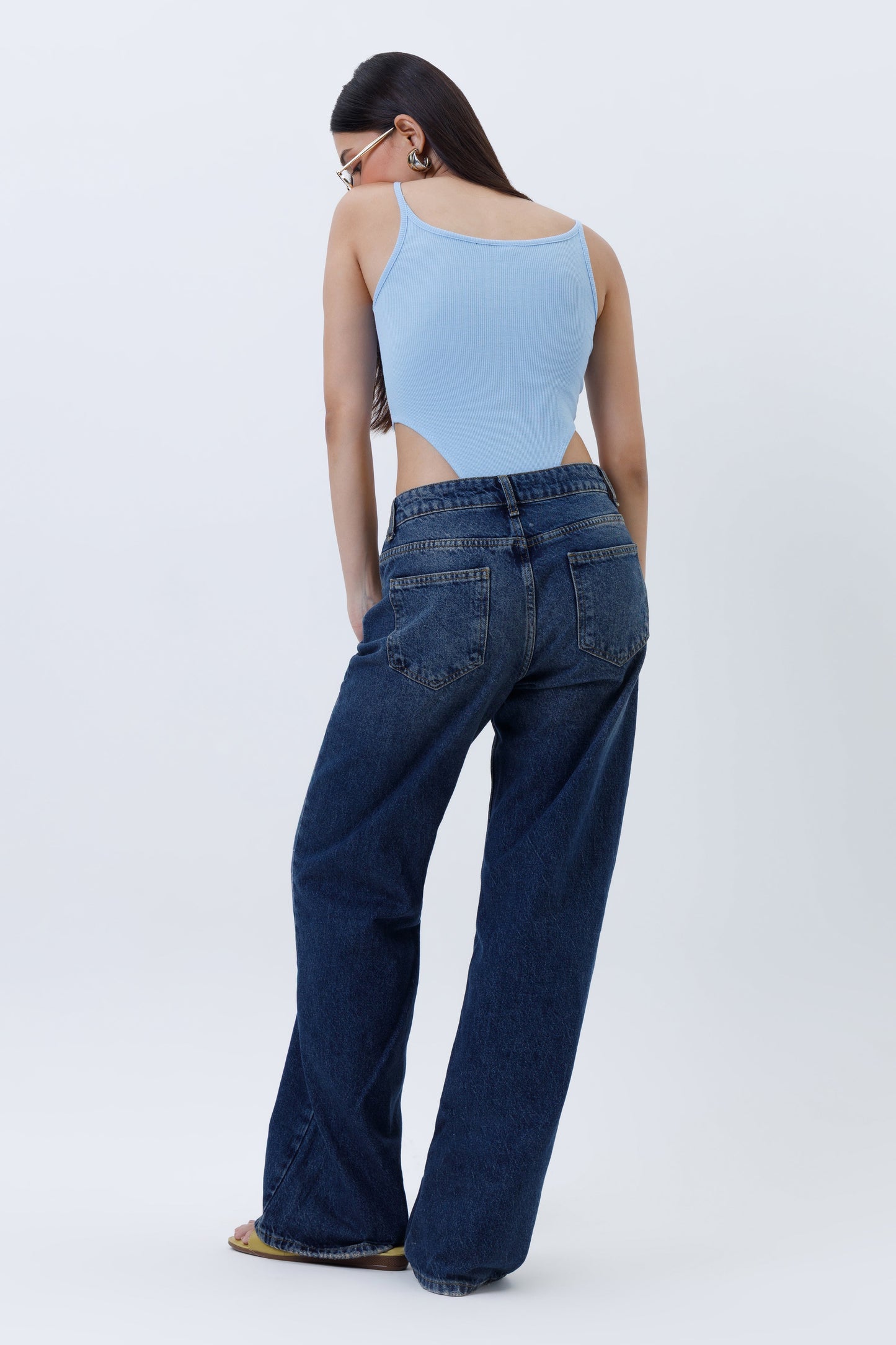 Ribbed High Cut Bodysuit