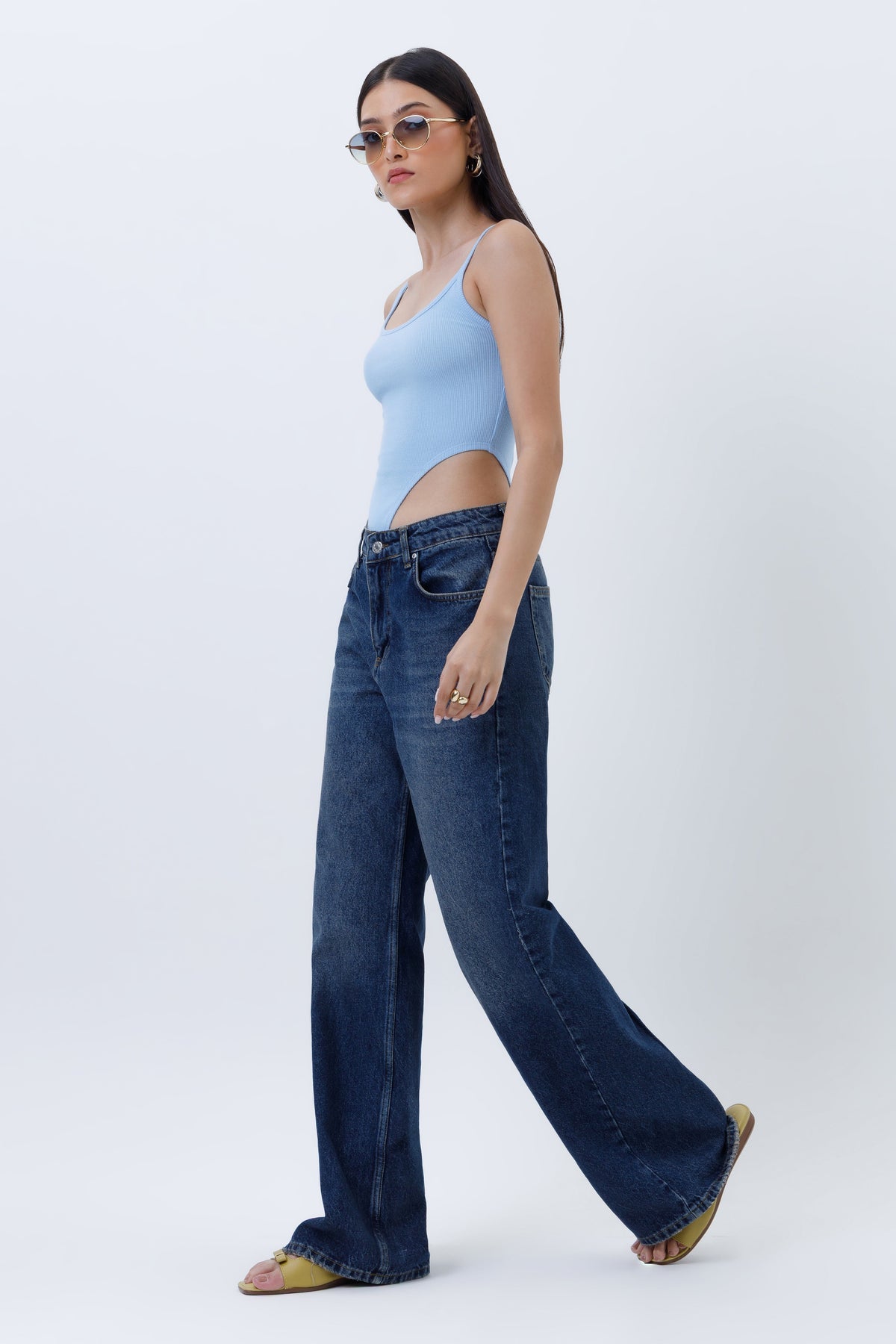 Ribbed High Cut Bodysuit