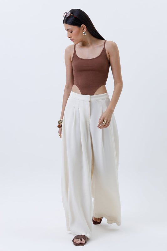Ribbed High Cut Bodysuit