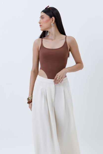 Ribbed High Cut Bodysuit