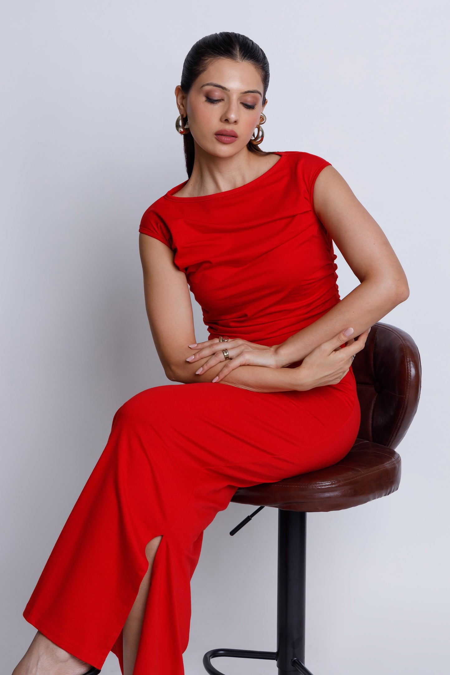 Ruched Maxi Dress