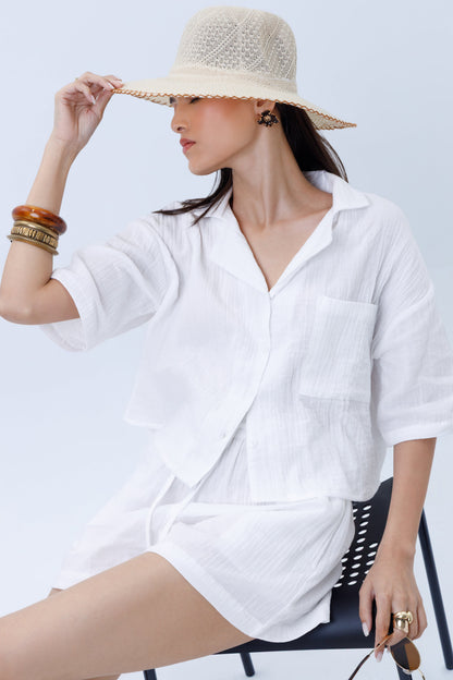 Relaxed Textured Shorts