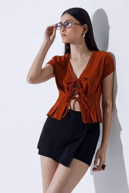 Waisted Tie-Up Top