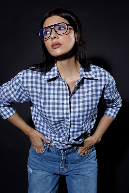 Relaxed Fit Checkered Shirt