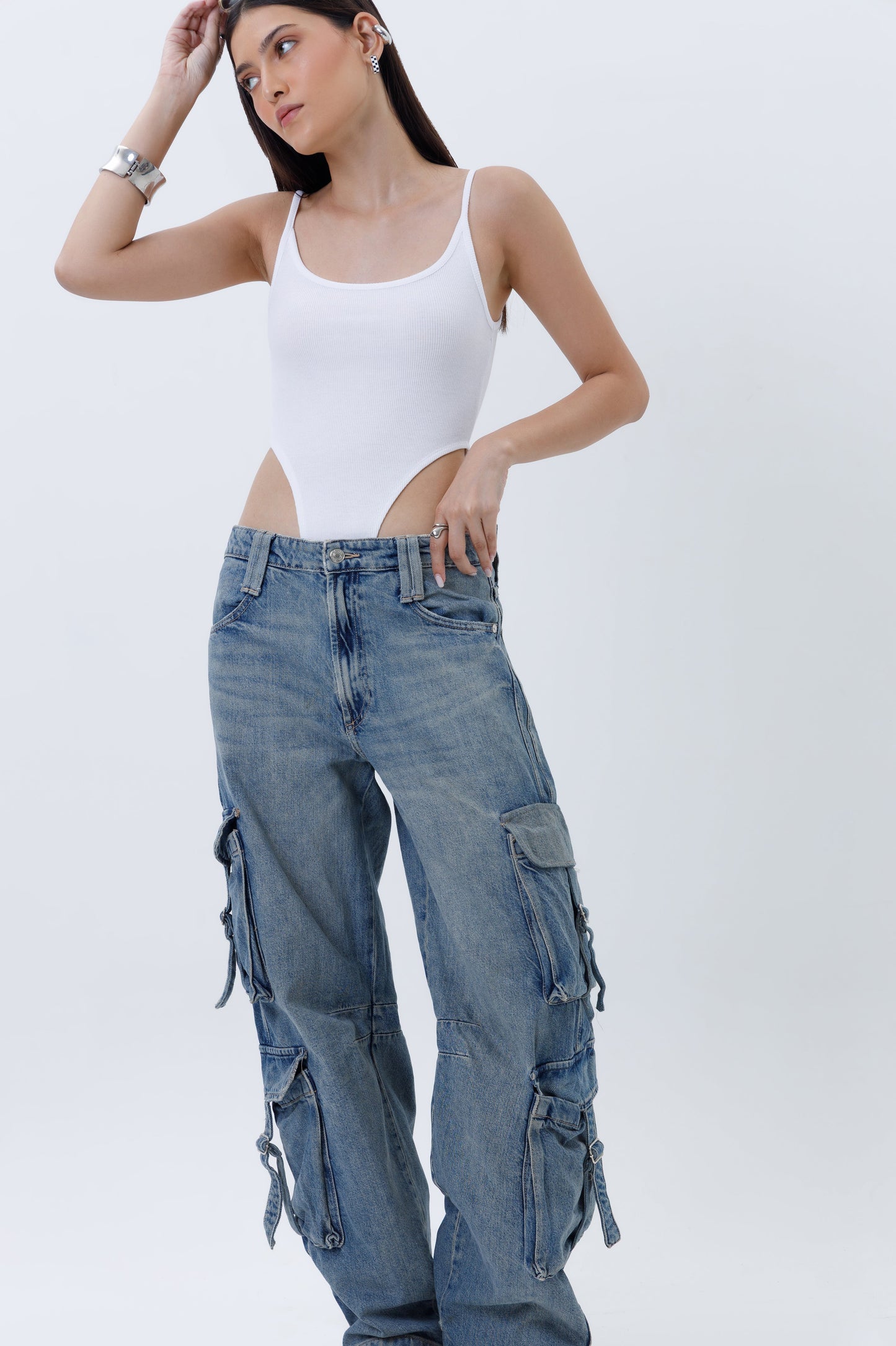 Ribbed High Cut Bodysuit