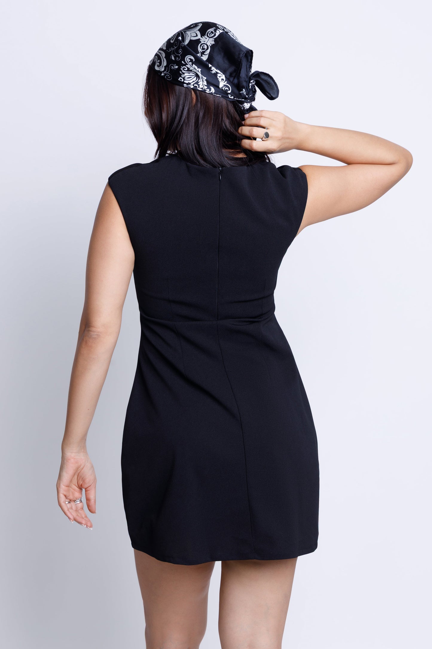 Crepe V-Neck Mini