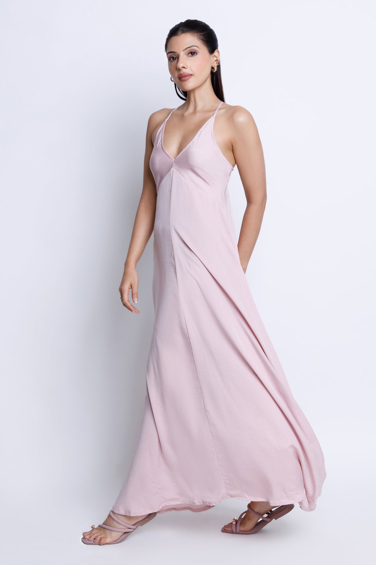 Strappy V-Neck Midi