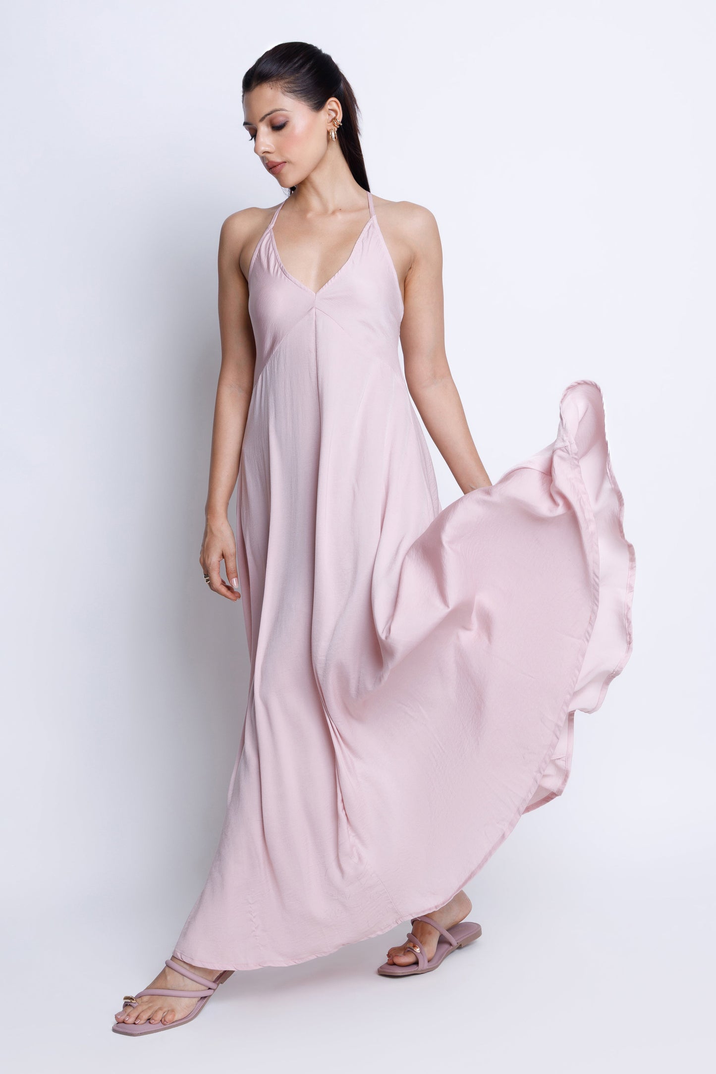 Strappy V-Neck Midi