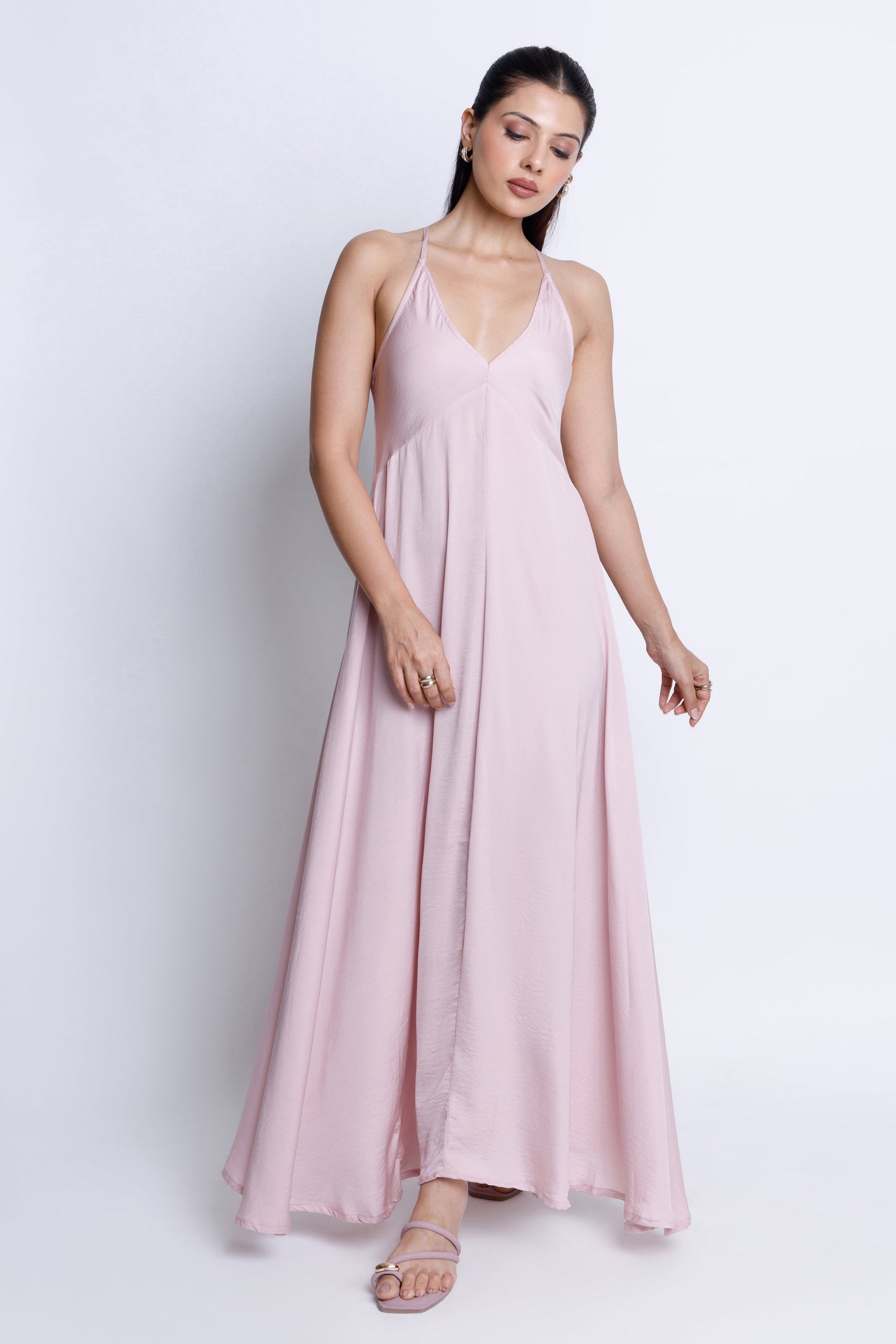 Strappy V-Neck Midi