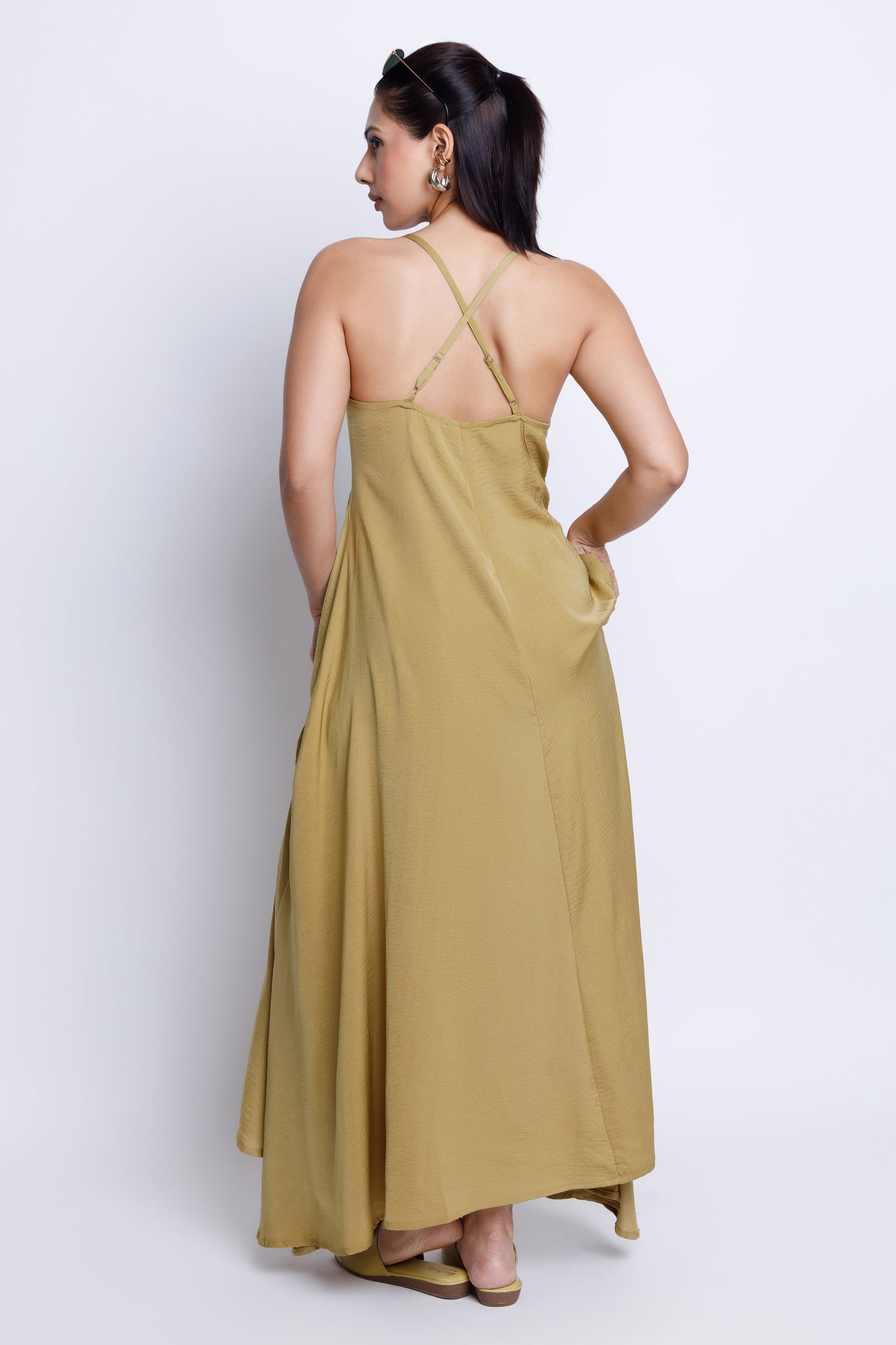 Strappy V-Neck Midi
