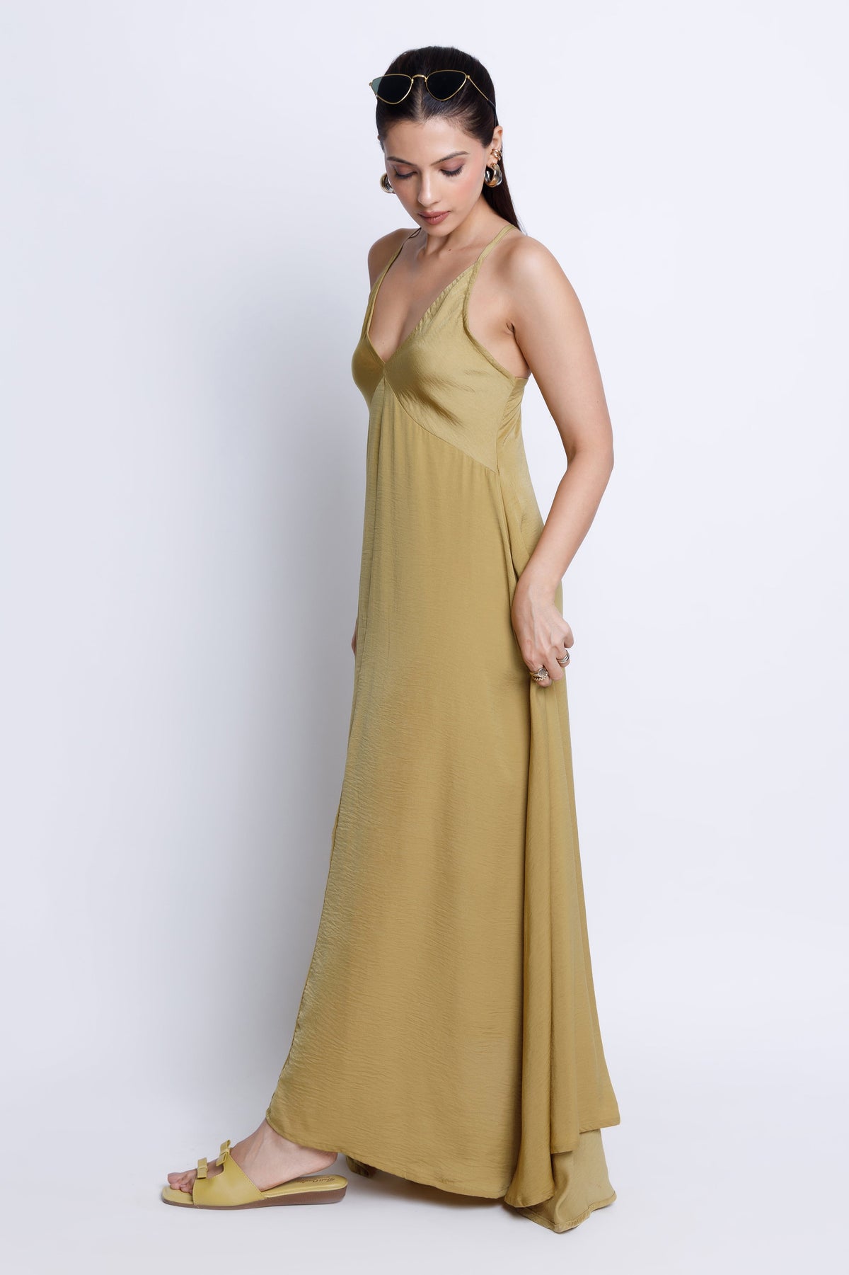 Strappy V-Neck Midi
