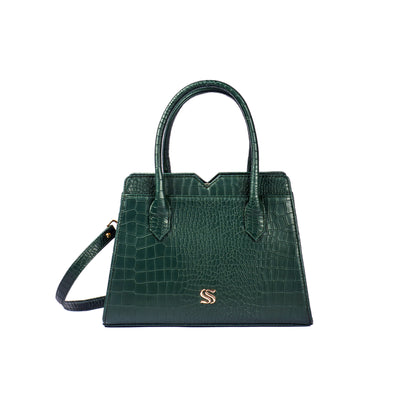 Emerald Elegance Poise Handbag