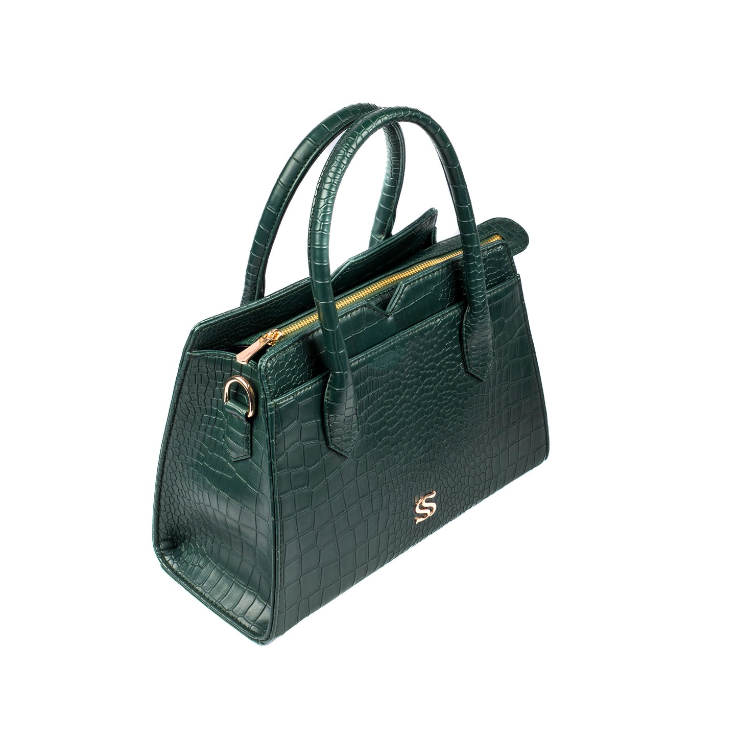 Emerald Elegance Poise Handbag