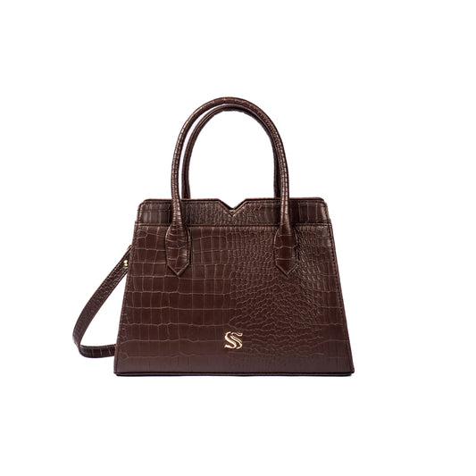Mahogany Mystique Poise Handbag
